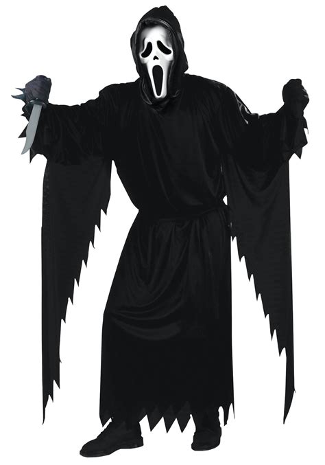 Adult scream costume. It’s made of 100% natural latex and is made by Ghoulish Productions and should be enough to put a fright into anyone who lays eyes upon you. Find ghost costumes for the whole family this Halloween. We have a great collection of adult and kids ghost Halloween costumes at low prices. This classic Halloween outfit can be a cute kids ghost ... 