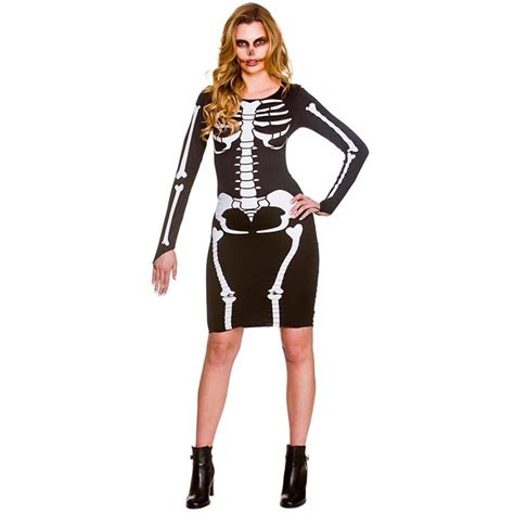 Skeleton Womens Costumes; Adult Skeleton Catsuit; Adult Skeleton Catsuit $ 39.99. Item# 01427905. Product Description Size Chart ... You'll look like a total baddie to the bone this Halloween when you get dressed up in this Adult Skeleton Catsuit. This black skin tight suit features a skeleton body pattern on it and is an easy costume to rock ...