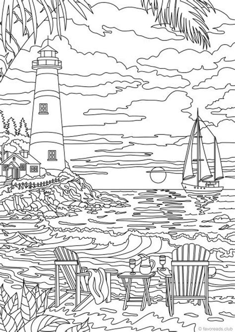 Download Adult Color By Numbers Coloring Book Of Lighthouses Lighthouse Color By Number Book For Adults With Lighthouses From Around The World Scenic Views Beach Scenes And More For Stress Relief And Relaxation By Zenmaster Coloring Books