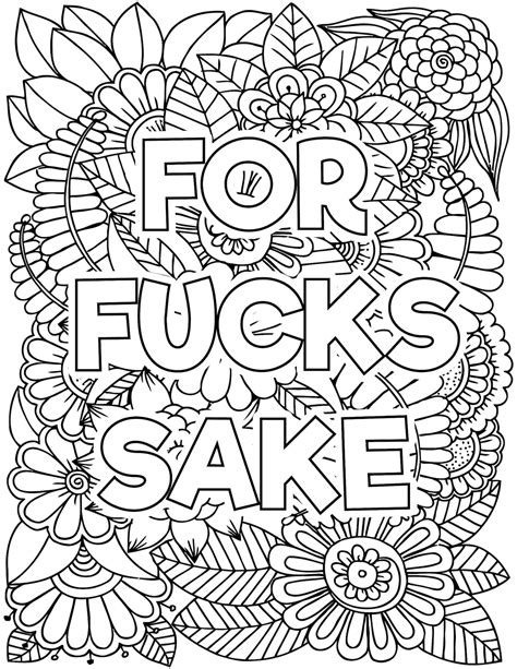 Read Online Adult Coloring Book Piece Of Shit 50 Swear Word Coloring Pages For Adults By Randy Johnson