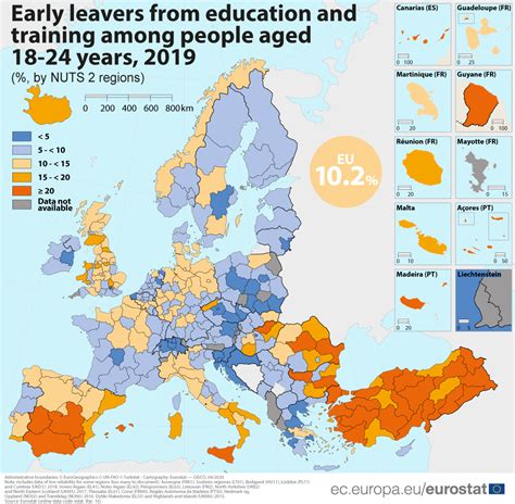 Adults in education and training across EU regions