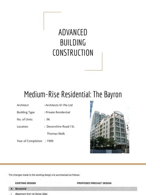 Advance Building Construction Report