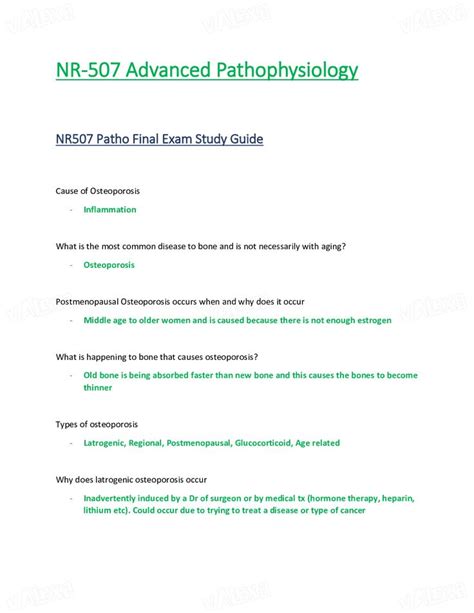 Advance Pathophysiology Jomar