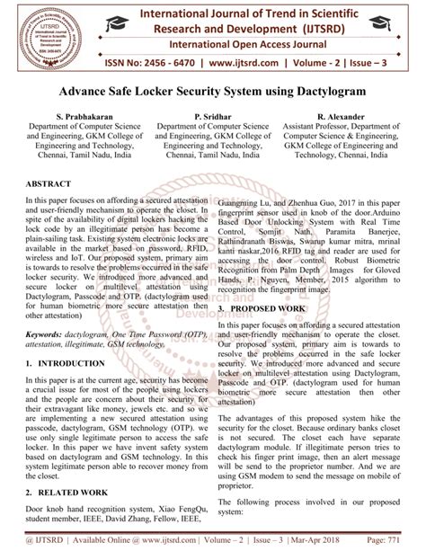 Advance Safe Locker Security System using <b>Advance Safe Locker Security System using Dactylogram</b> title=