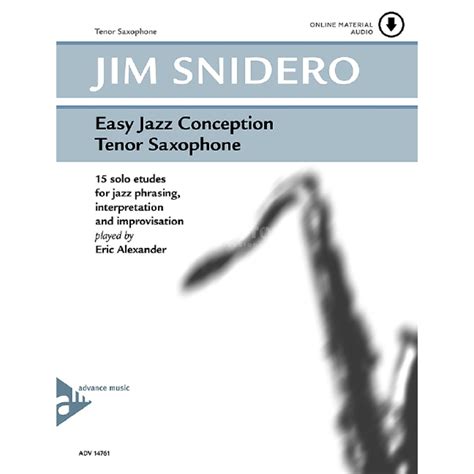 Advance music snidero j easy jazz conception for trombone cd. - Egne optegnelser og breve til og fra hans slaegt og venner.