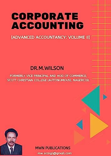 Advanced Accountancy (Volume - II) (Corporate Accounting)