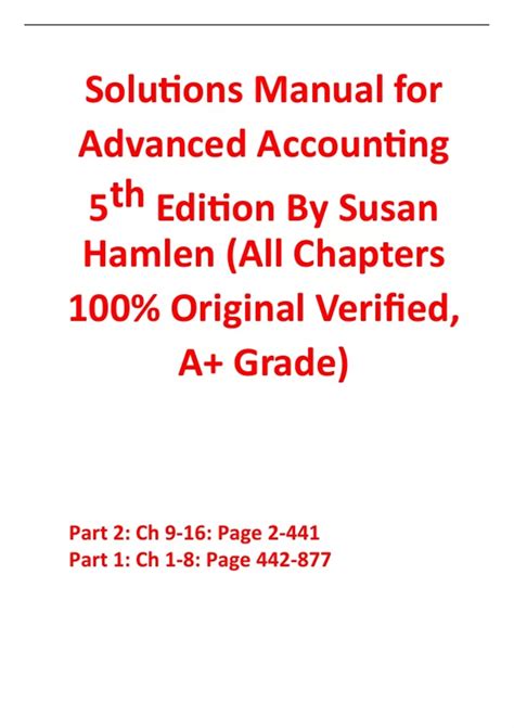 Advanced Accounting Solutions Hamlen