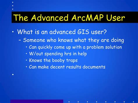 Advanced ArcMap