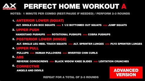 Advanced At Home Workout