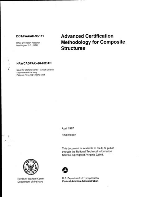 Advanced Certification Methodology for Composite Structures