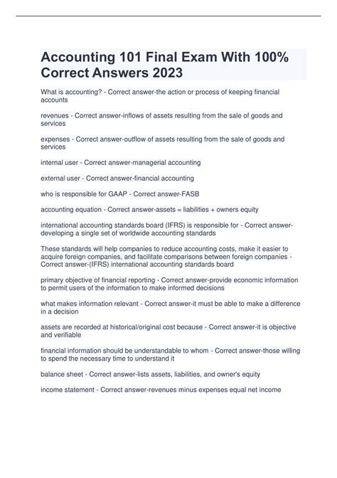 Advanced Final Accounting Exam Answers