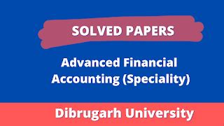 Advanced Financial Accounting Solved Question Papers: Nov