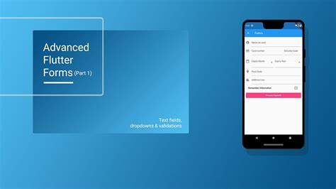 Advanced Flutter Forms (part 1). Textfields, dropdowns, checkboxes and