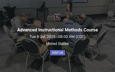 Advanced Instructional Methods Course.