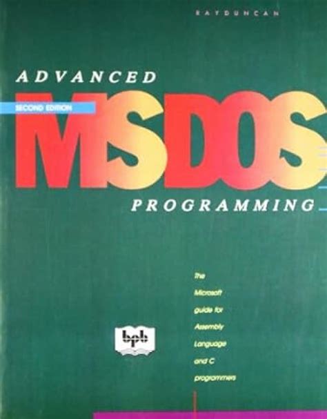 Advanced MS DOS Programming