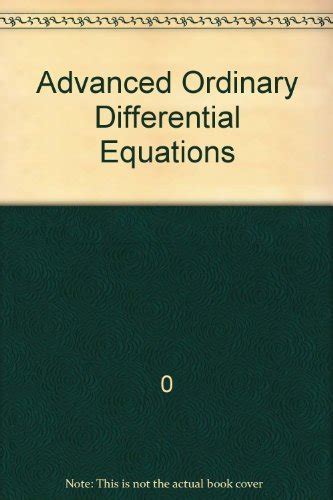 Advanced Ordinary Differential Equations Athanassios