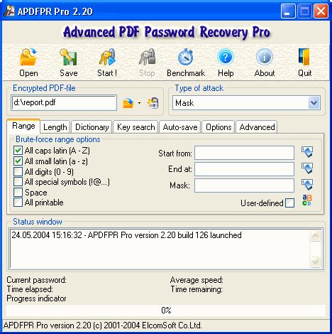 Advanced PDF Password Recovery 5 04 Crack