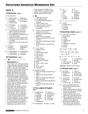 Advanced Solutions Key Student