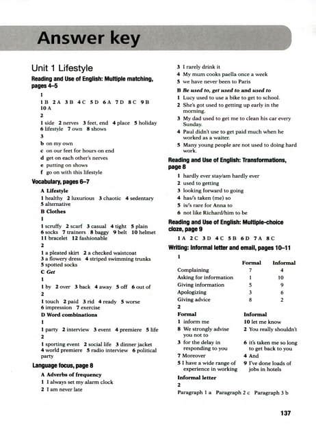 Advanced Word Power Unit 4 Answer Key
