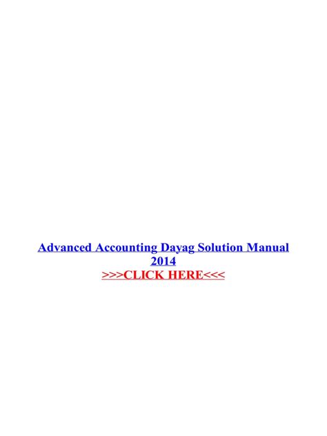 Advanced accounting 1 dayag solution manual free. - Faa airframe and powerplant study guide.