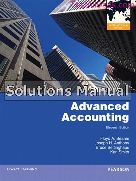 Advanced accounting 11th edition beams solutions manual. - Handbook of telemedicine studies in health technology and informatics.