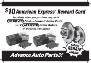 Advanced auto parts 4myrebate. Your local Advance Auto Parts at 107 Currituck Commerical Dr is ready to help vehicle owners like you. We have a full assortment of leading name-brand automotive aftermarket parts and products, and our skilled team members can answer your DIY questions. Plus, we provide free store services, fast, same-day options at most locations and more. ... 