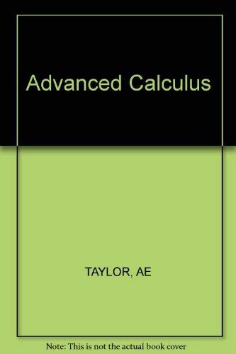 Advanced calculus angus taylor solutions manual. - Epistolario inédito del poeta d. manuel josé quintana.