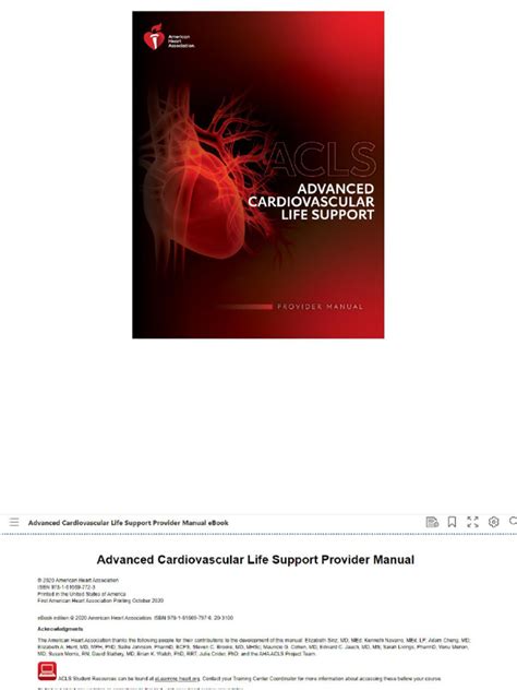 Advanced cardiovascular life support provider manual pdf.  The goal of Advanced Cardi...
