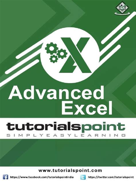 Advanced excel tutorial pdf free download.  Topics covered in this docum...