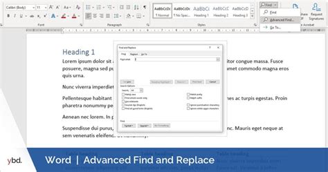 Advanced find and replace word.  Boost your productivity! Working with d...