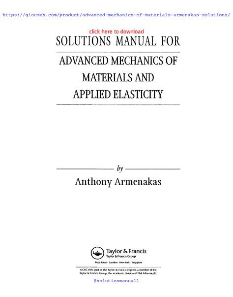 Advanced strength and applied elasticity solution manual 4th edition. - Textbook of food and beverage service.