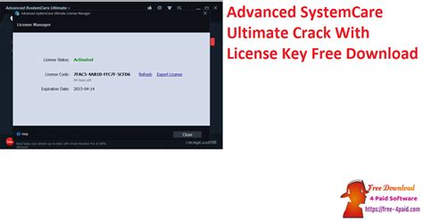 Advanced systemcare ultimate 121 license key