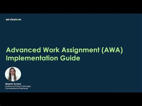Advanced work assignment servicenow.  Built natively on ServiceNow, Skill Rule ...