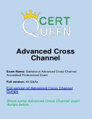 Advanced-Cross-Channel Exam Fragen