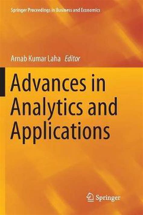 Advances In Analytics And Applications