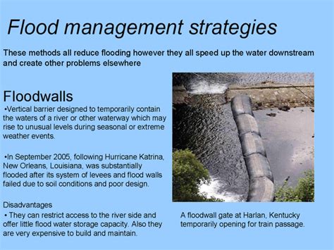 Advantages and Disadvantages of Levees and Floodwalls