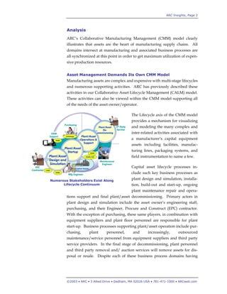 Advantages and application of cmm.  This article also provides insights into imp...