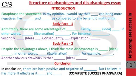 Advantages and disadvantages essay examples.  In the next section of the a...