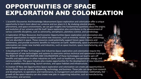Advantages of space colonization.  While Earth is experiencing devastati...