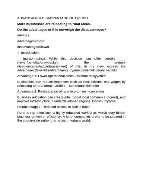 Advantages outweigh disadvantages meaning. pdf), Text File (.  Key Con...
