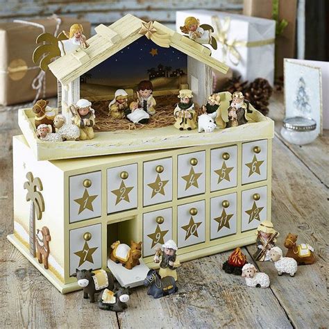Advent Calendar Nativity Wooden