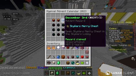 Advent Calendar leaked reward... Hypixel Forums