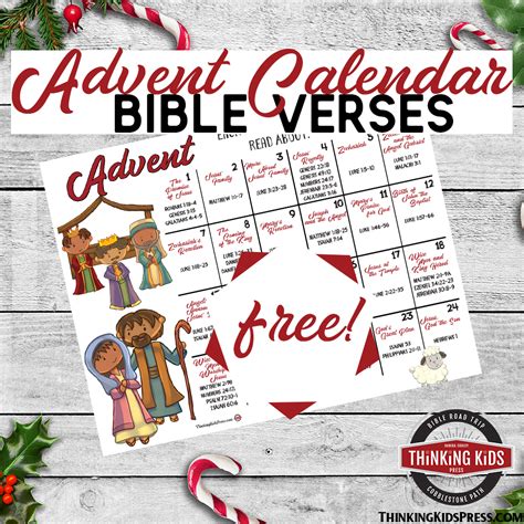 Advent Calendar with Bible Verses Thinking Kids Press