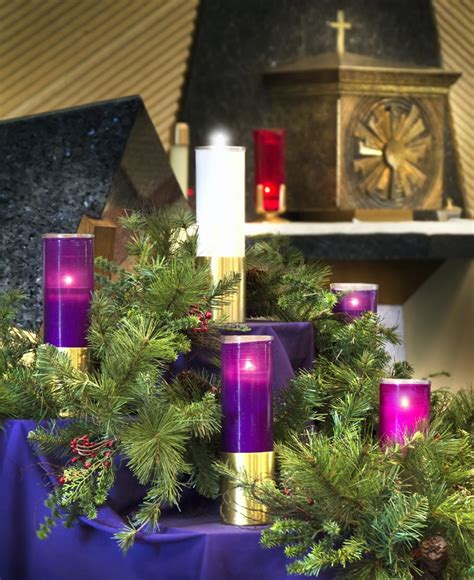 Advent candle colors. Violet is a liturgical color symbolizing penance, sacrifice, and prayer. Throughout Advent (as well as Lent and other penitential days), priests clothe themselves in violet vestments, literally garbing themselves in a reminder of penance and sacrifice. As the world around us bursts with festive colors of green and red throughout December, our ... 