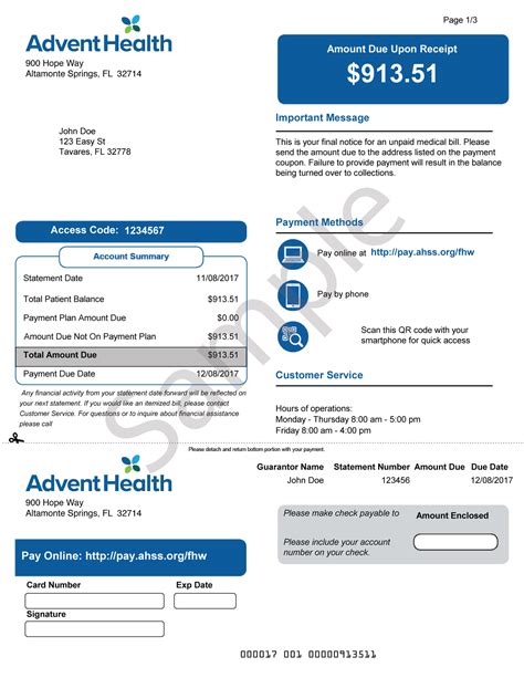 In case anyone has a bill from AdventHealth / La Grange Hospital, I just called to pay a bill and was offered a 40% discount, off the whole bill, for paying in full. (I don't know if there are limits, mine was <$500.) You have to call, you can't do it online or through any automated system. Speak to a person. They told me it was a new promotion.. 
