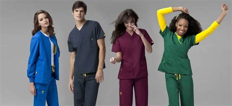 The specific color coding for scrubs can vary from one health