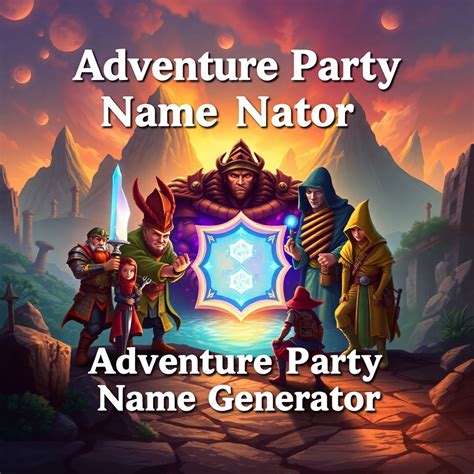 Adventure party name generator.  The Adventure Party Name Generator is an A...