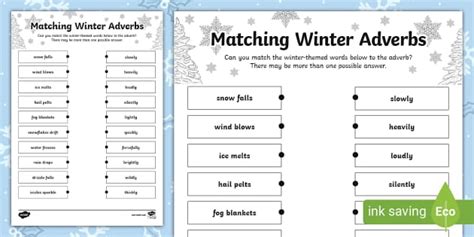 Adverbs for winter.  It&rsquo;s obvious all of these adjectives were formed using the s...