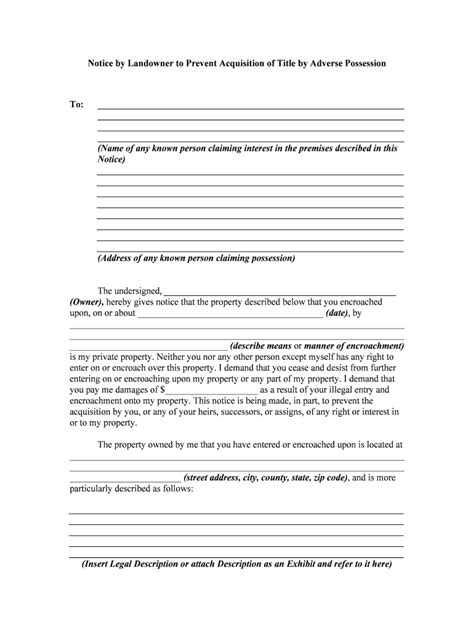 Adverse Possession PDF 20202024 Form Fill Out and Sign Printable PDF