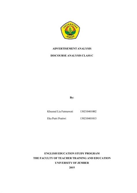 AdvertisementAnalysis Khusnul Lia F Eka Putri Pratiwi pdf